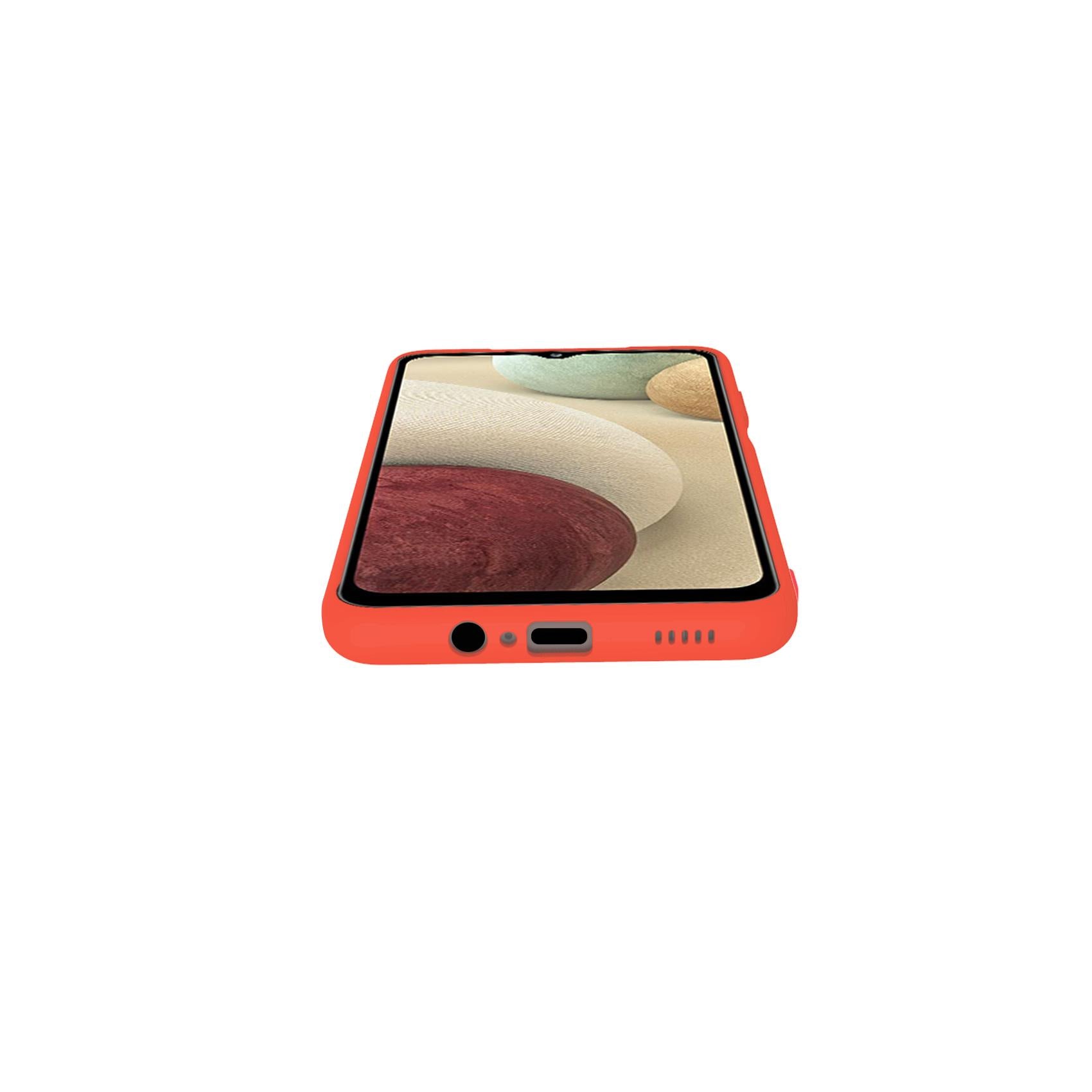 COVER ORANGE CROMO-SAMSUNG GALAXY A12 CELLY