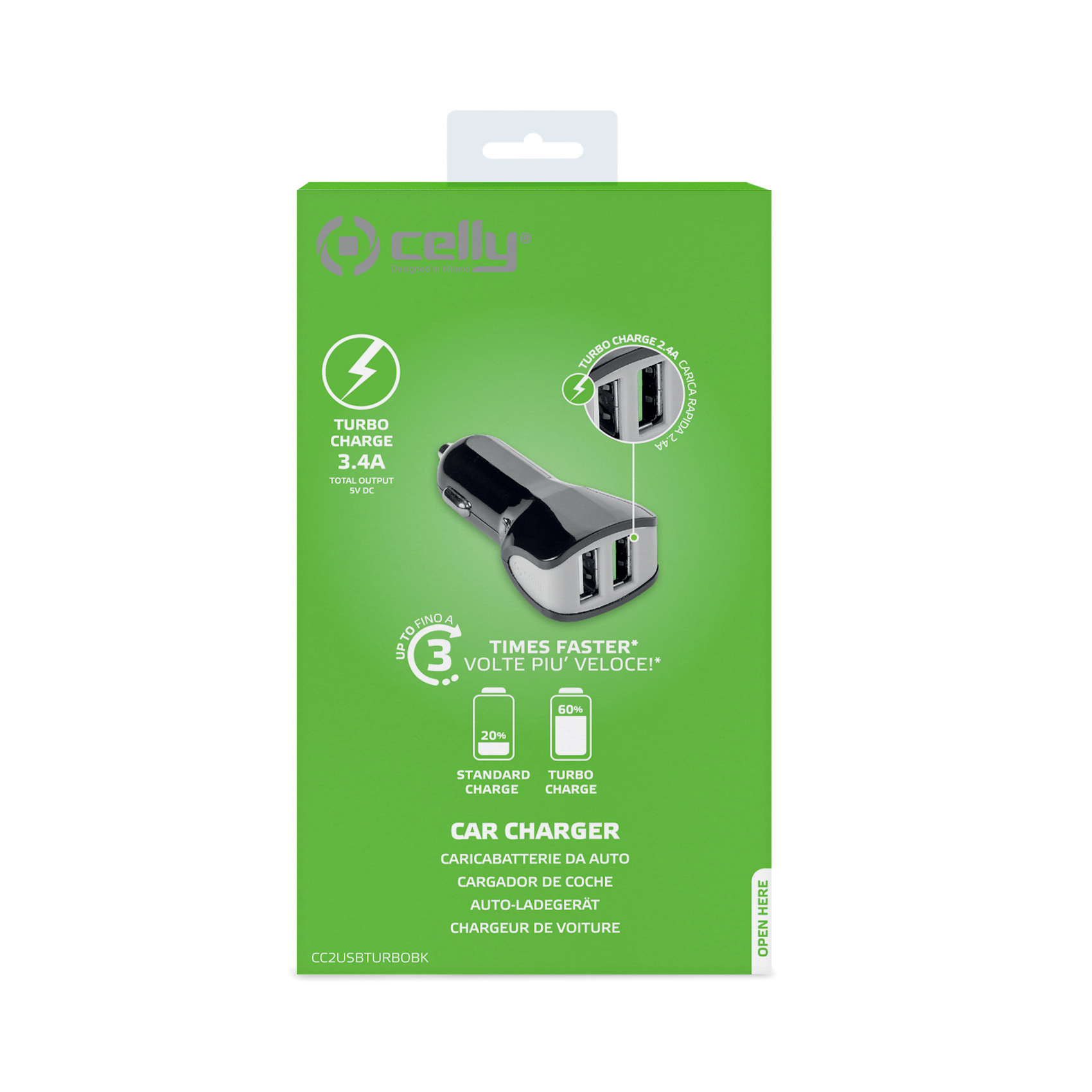 TURBO CAR CHARGER DUO - UNIVERSAL [TURBO] CELLY