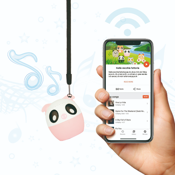 Mini Wireless Bluetooth Speaker - Piggy il Maialino