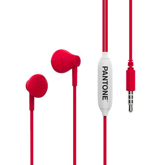 Auricolari Pantone - Wired Earphone Red