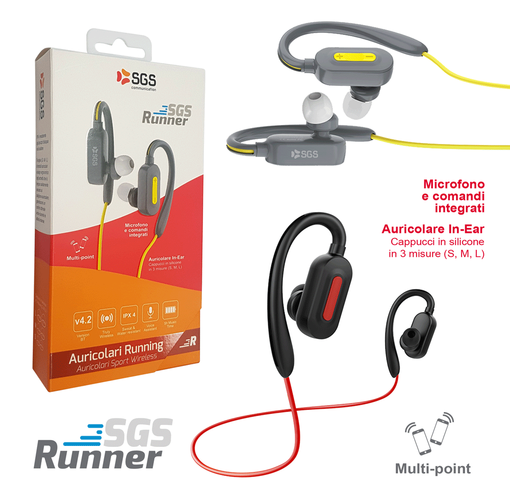 Auricolare Runner In-Ear Stereo Sport Bluetooth