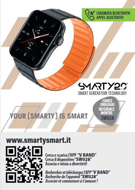 SMARTY 2.0 Smart Watch SW028B MAGNETIC